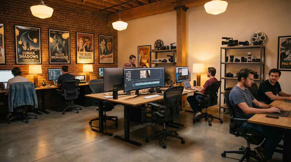 母狗官网影视传媒公司办公环境